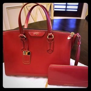 Red Ralph lauren purse
